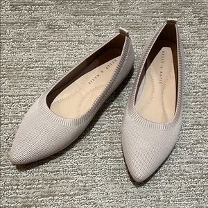 Kelly & Katie Cream Flats Timeless Design